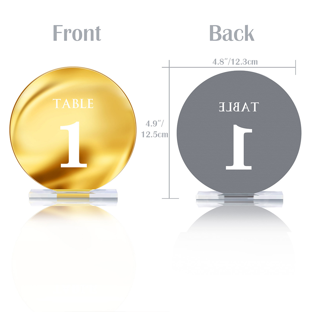 Tanda nomor meja pernikahan ak - Table Number Gold ulasan dan harga