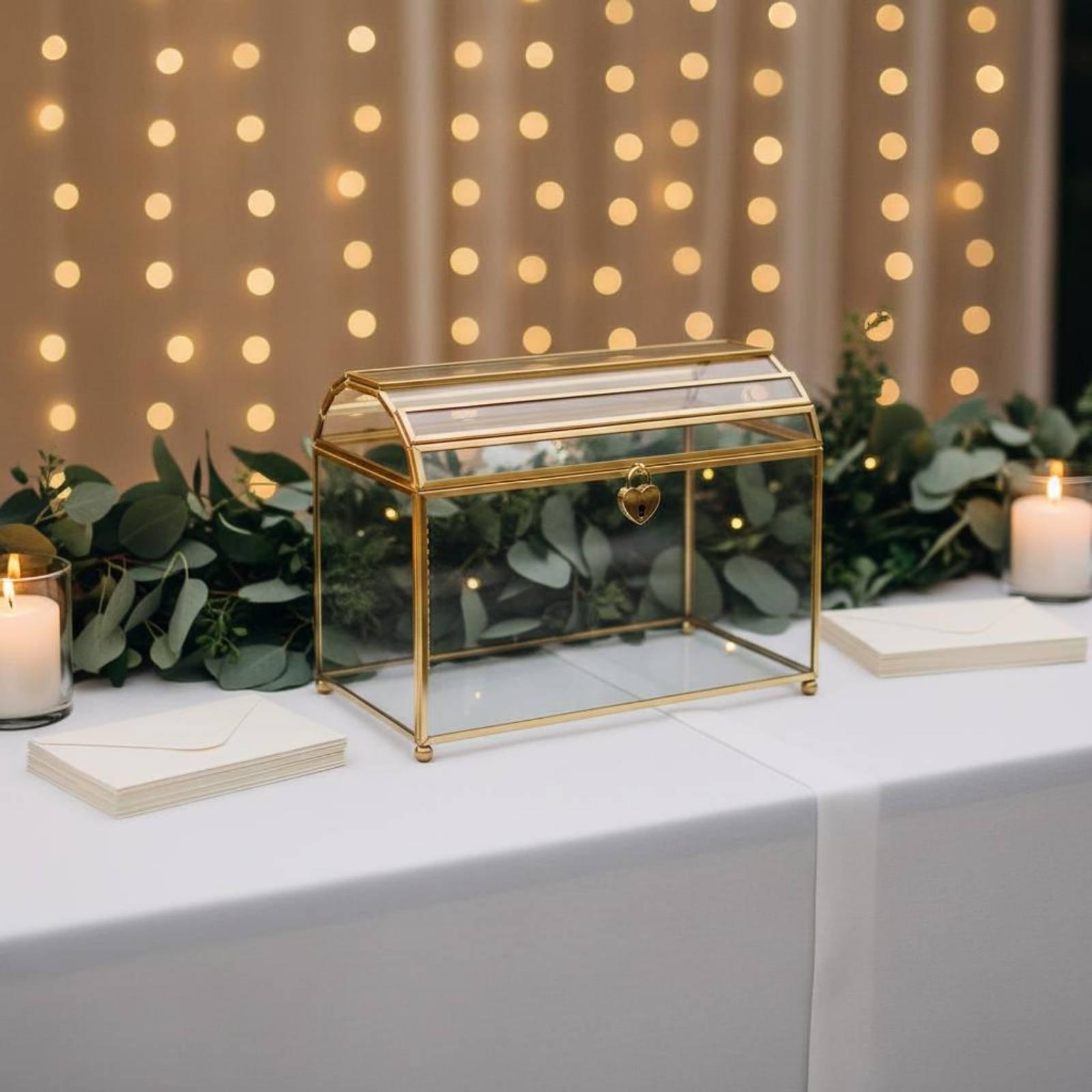 Kotak Amplop Pernikahan Kaca E - Wedding Card Box ulasan dan harga